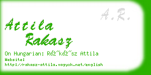 attila rakasz business card